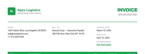 Clean Digital Invoice